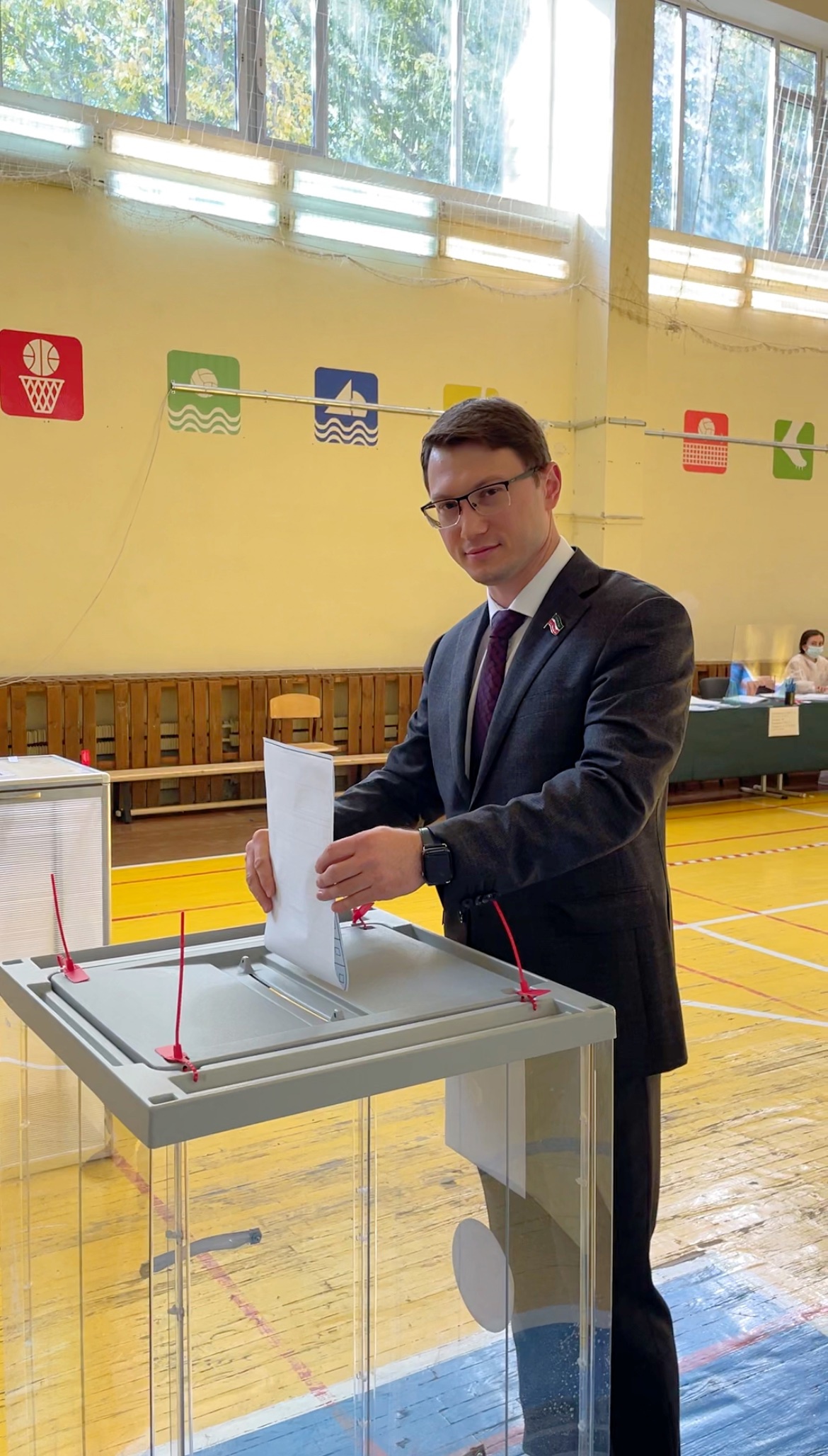 Проголосовал сегодня на избирательном участке в Казани.